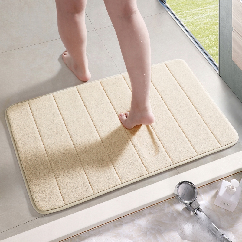 Protišmyková kúpeľňová podložka - 1pc domáca kúpeľňa Mat Rats Velvety absorpčný koberec s