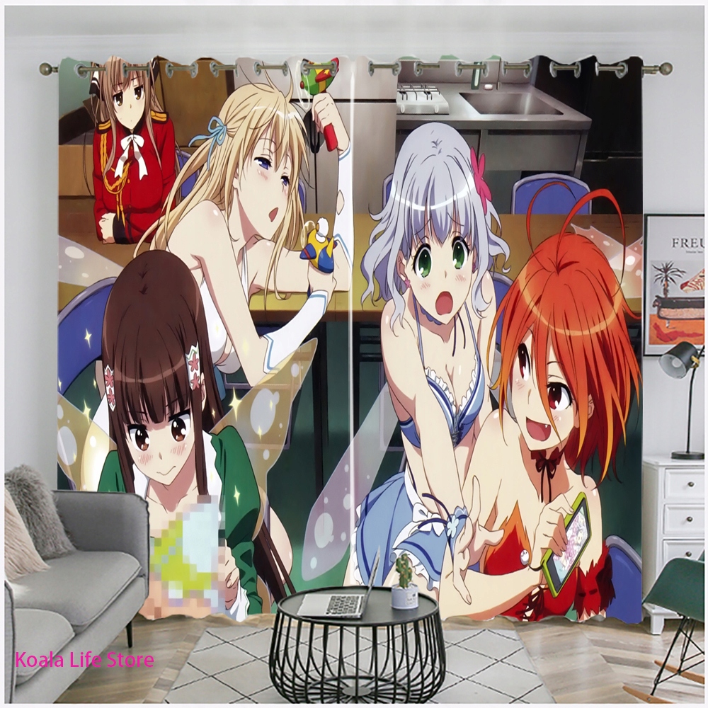Sprchový záves - 3D kúpanie uteráka Vogue Anime Honkai Vplyv 3 P