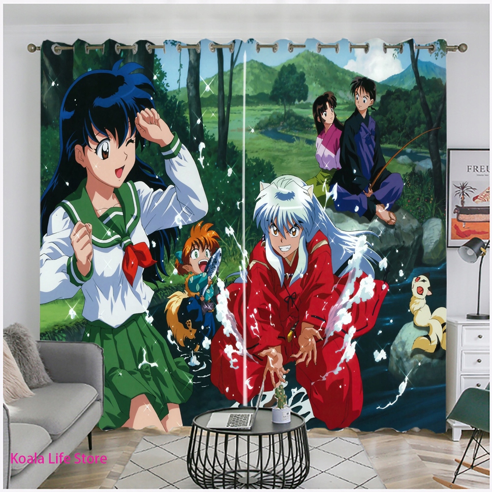 Sprchový záves - 3D anime v anime inuyasha tieňovanie k