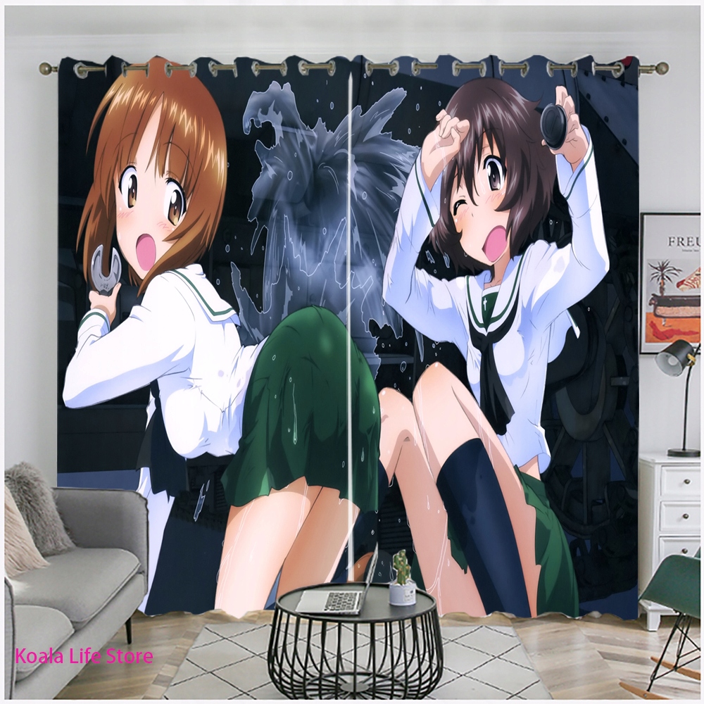 Sprchový záves - 3d kawaii kúpanie uteráka Krásne dievčatá pre