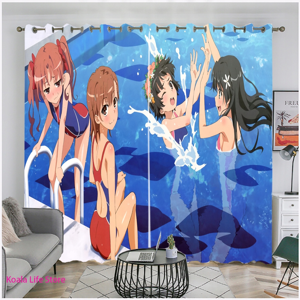 Sprchový záves - 3D kúpanie kúpanie Krásna kawaii conport stielka