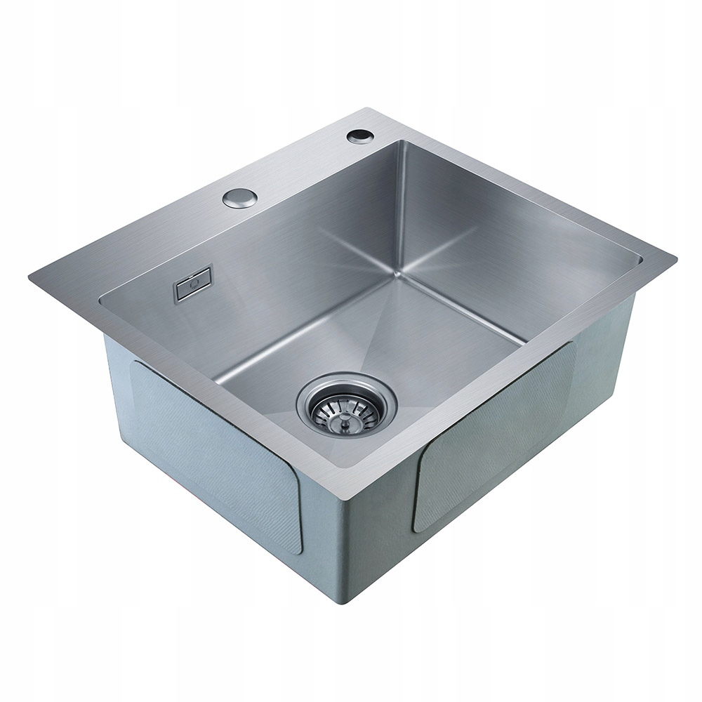 Kuchynský drez - 50x45 Kuchynský drez z nehrdzavejúcej ocele + sifón