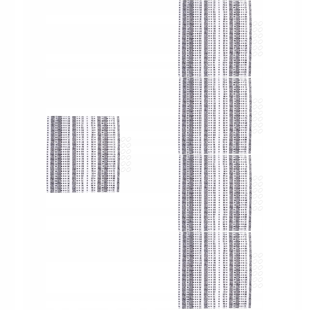 Kúpeľňová sada - 5ks vodotesný geometrický kúpací závoj