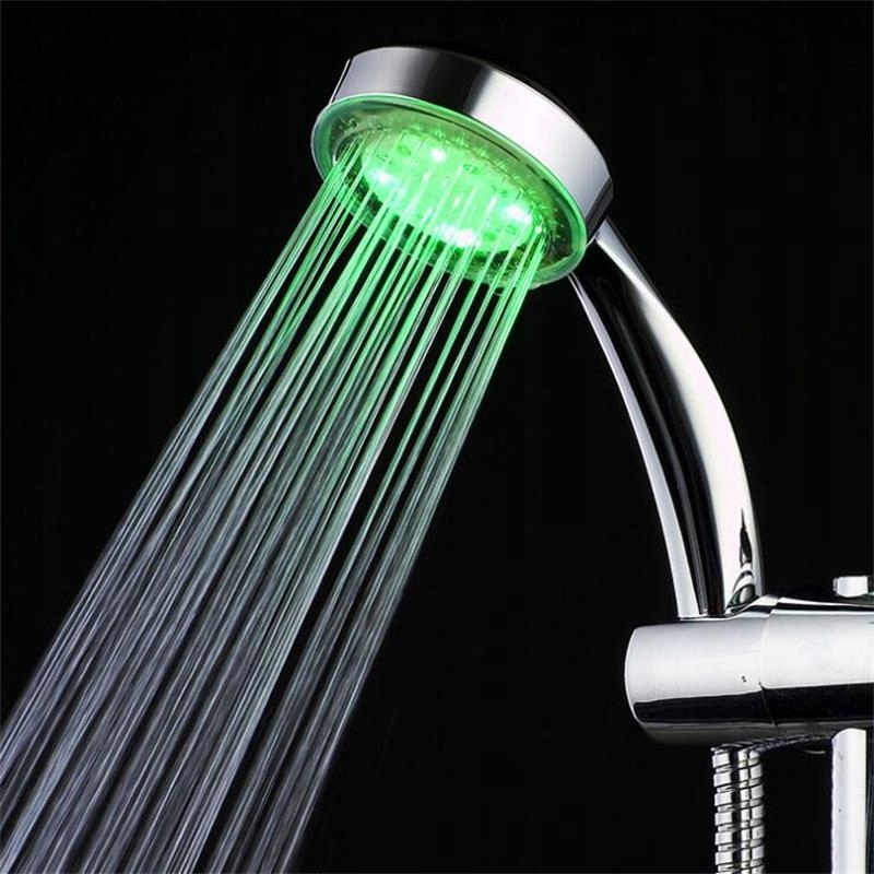 Sprchová tyč - 7 farebná LED sprcha hlava ruka kúpeľňa