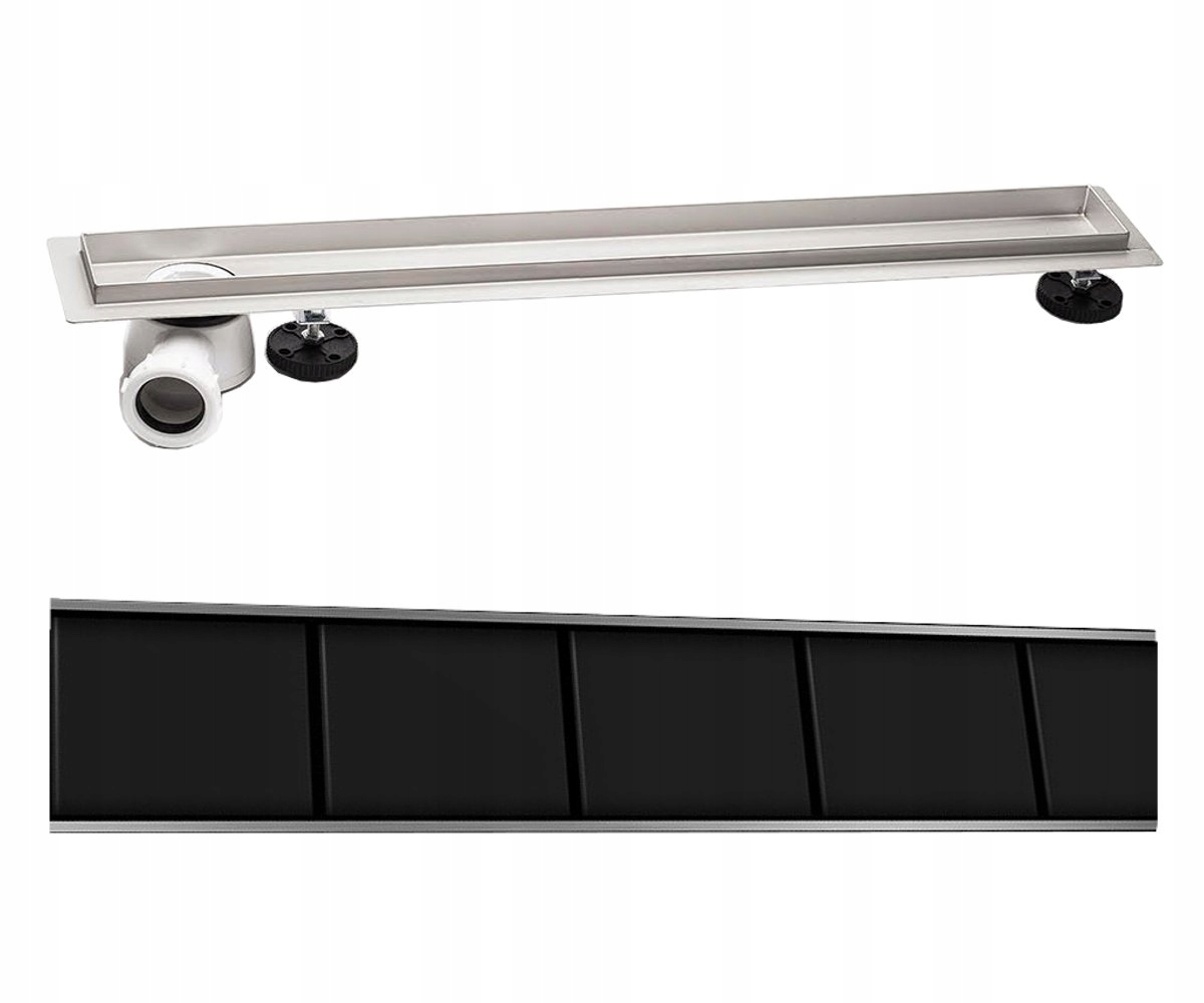 Sprchový žľab - 70 cm bočné vypúšťací lineárny chirurgickej ocele
