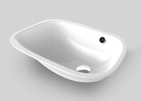 Asymetrické umývadlo -  Art Ceram Undercort Washbasin 60x40,5 cm GML0010100