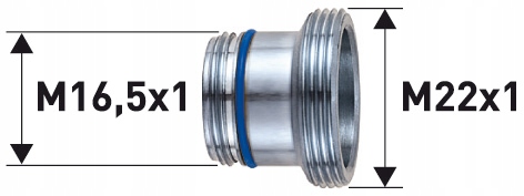Kuchynská, drezová batéria - Neoperl vyrovnávacia pamäť TT M16.5x1 /M22X1 Klepnite na adaptér