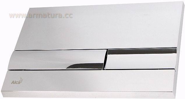 Alca / Plast Tlačidlo WC chróm lesk M1741 delfín