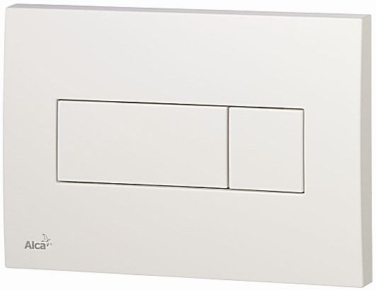 Splachovacie WC tlačítko -  Alcaplast wc gombíka M370 biely delfin