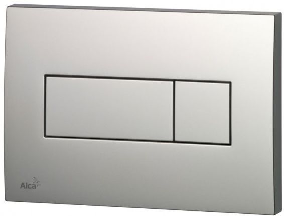 Splachovacie WC tlačítko -  Alcaplast Chrome Mat M372 Delfin Culpting Button
