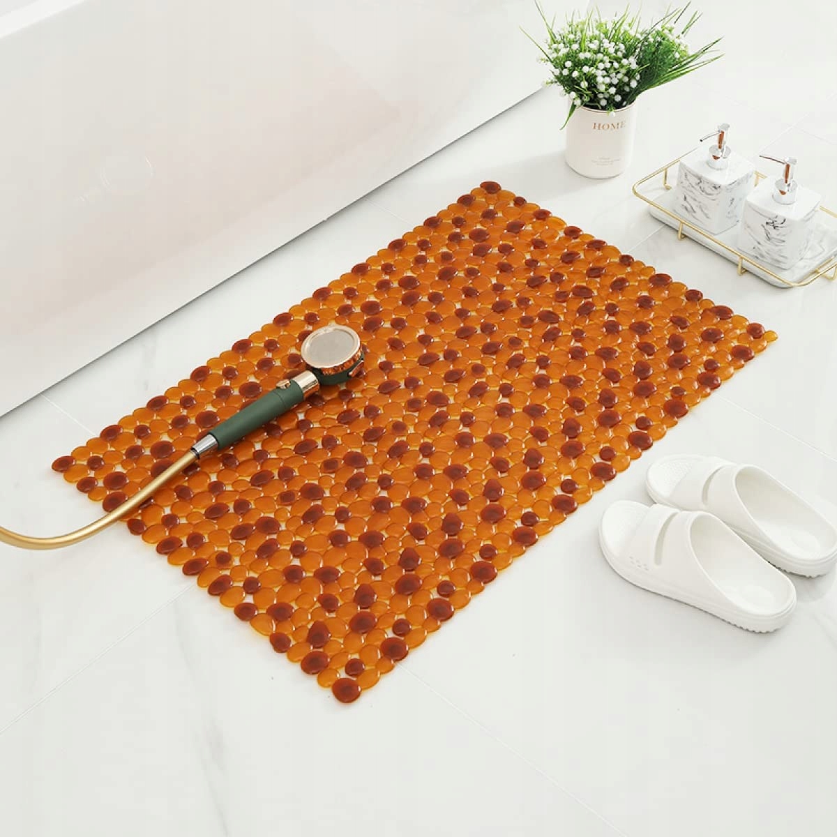 Protišmyková kúpeľňová podložka - Rohož do vane 70 x 40 cm rohož do vane s prísavkou