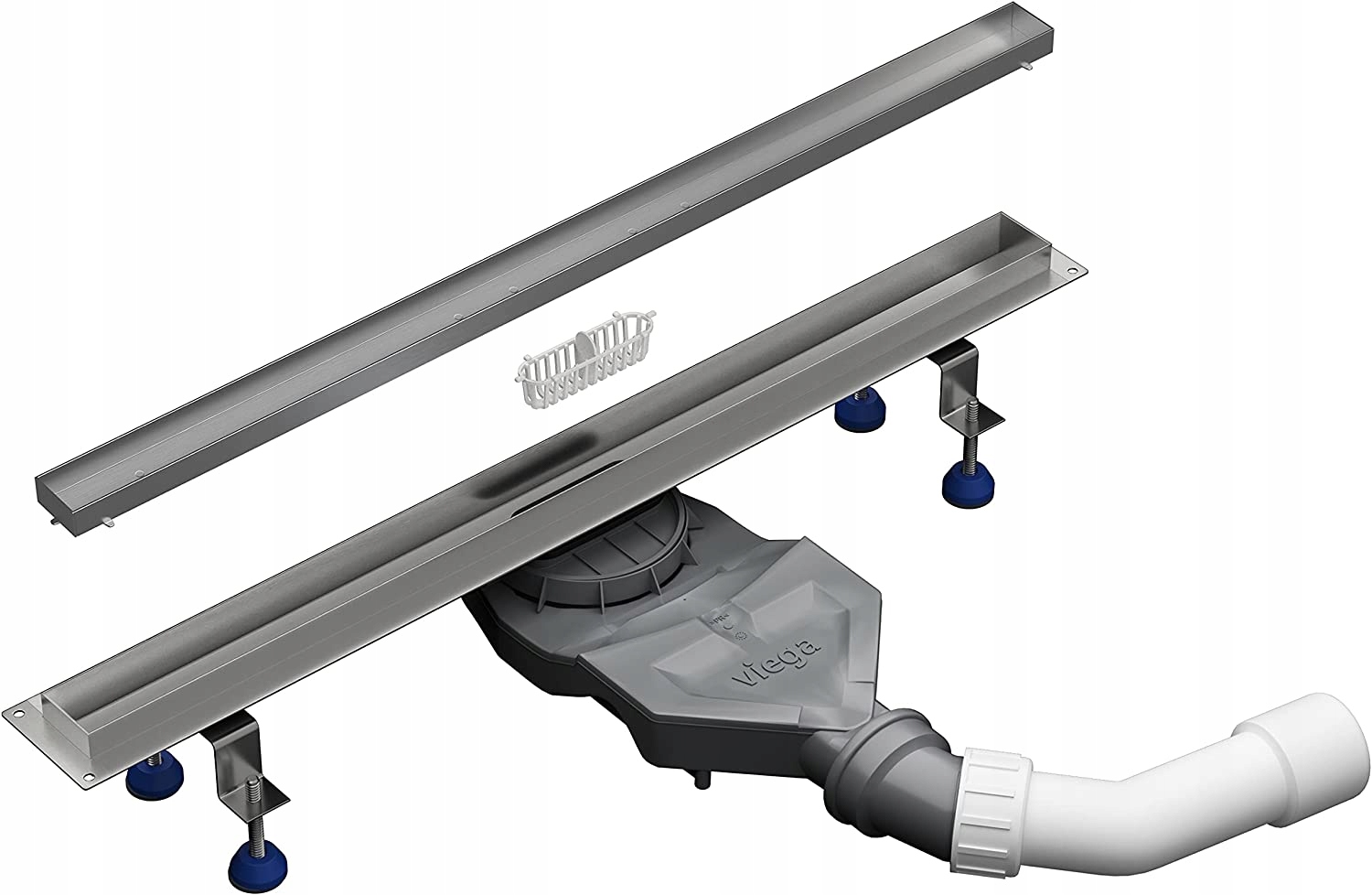 Sprchový žľab odtok - Aquabad Slim Pro úzky odtok Viega 70 cm na tanier