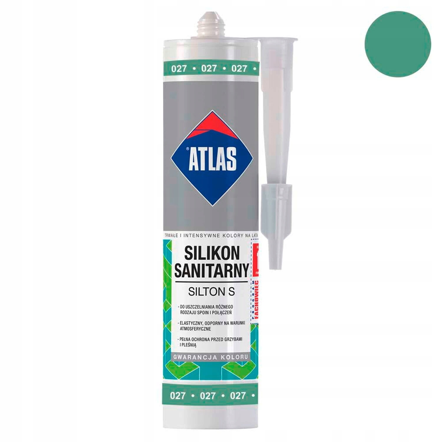 SANITÁRNY SILIKÓN -  ATLAS silikón Sanitárny SILTON S 027 Green 280 m