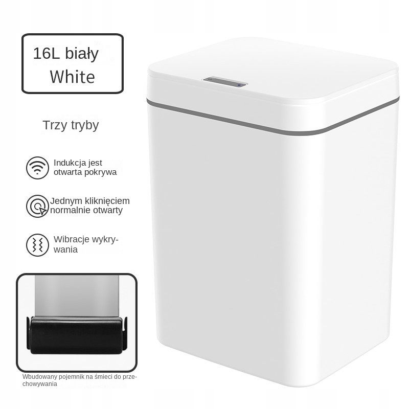 Odpadkový kôš do kúpelne -  Aqualine Simple Line Gorge Bin 5L GAQ005 oceľ