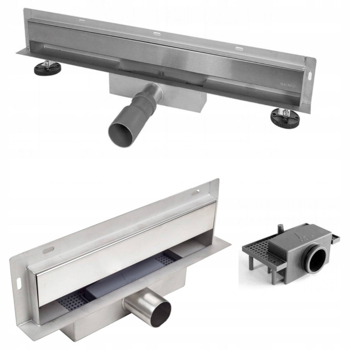 Sprchový žľab odtok - Balneo W-Drain lineárny odtok 2in1 stena 90 cm