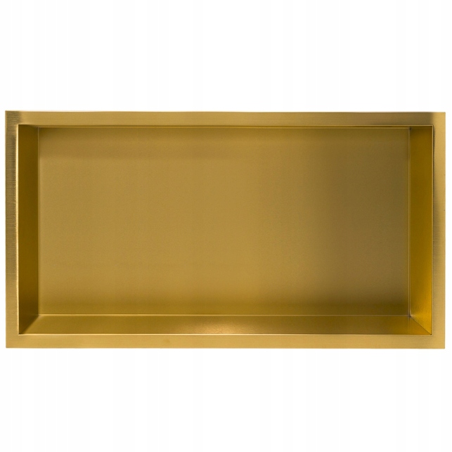 Polička do kúpeľne - BALNEO WALL -BOX ONE HALLICKÁ Poličky 60x30x10 GOLD