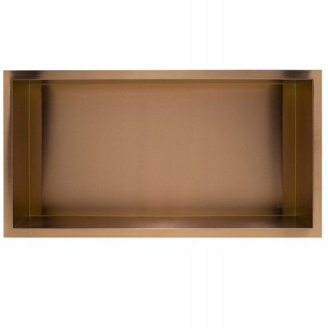 Polička do kúpeľne - Balneo Wall -Box One natern polica 60x30x7 meď