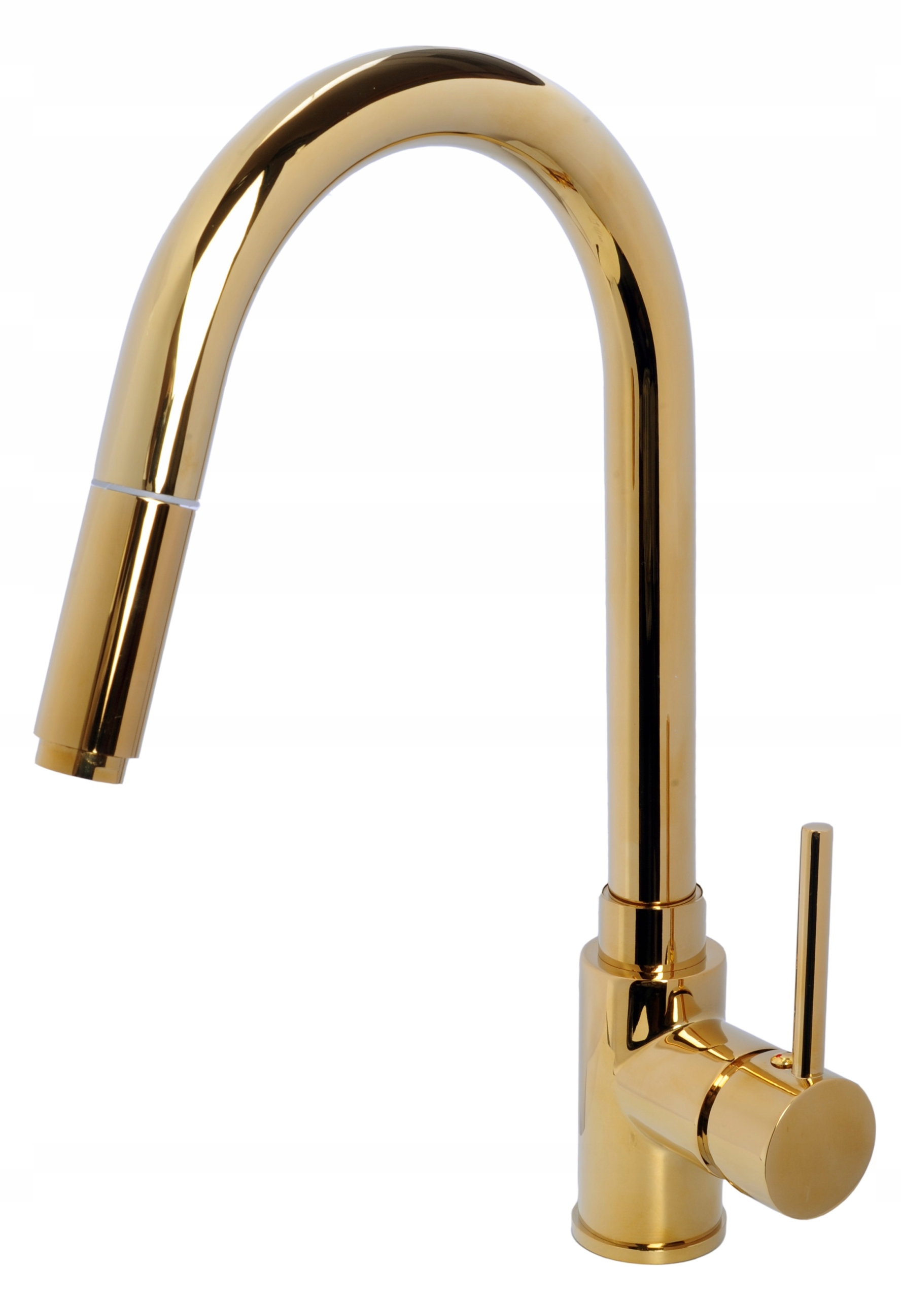 Kuchynské batérie - Gold Kitchen Faucet, Pull -out Royal Chrl
