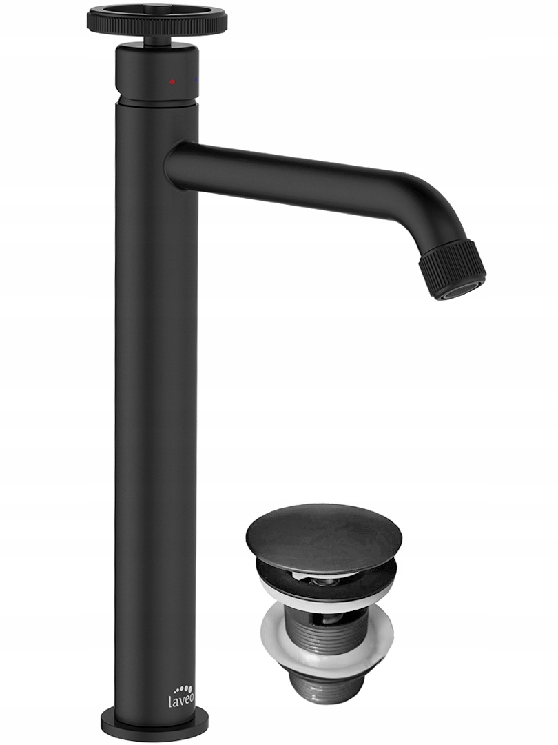 Umyvadlová batéria - BATÉRIE SINK HIGH 72ND BAU láve MURO BLACK