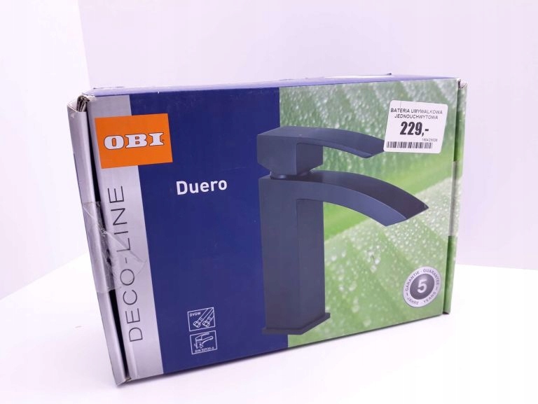 Umyvadlová batéria - Jednoposteľová Basin Battery Duero Black New