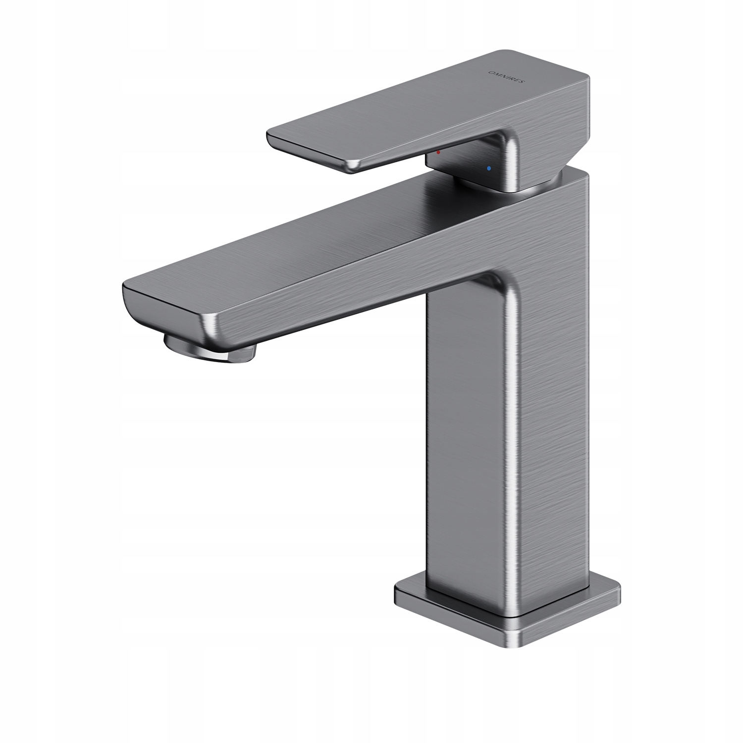 Vodovodná umyvadlová batéria - Štvorcový washbasin kohútik niklu s korkom