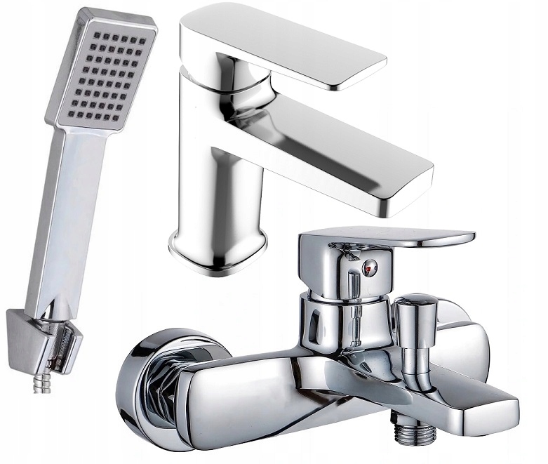 Vaňová batéria - Batéria Batéria Cubic Basin Modern + Sprcha