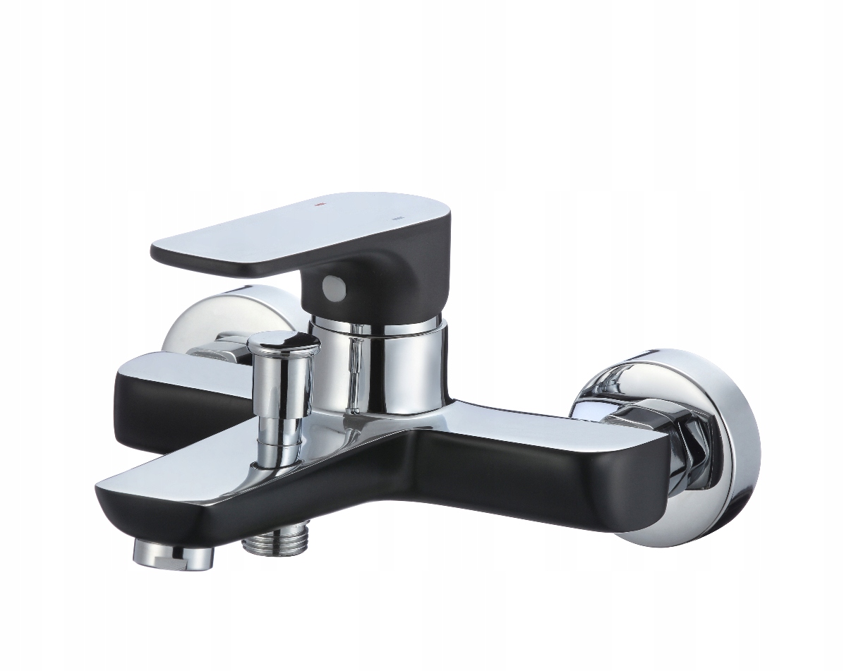 Vaňová batéria - BATÉRIE BLACK CHROME WALL vaňou