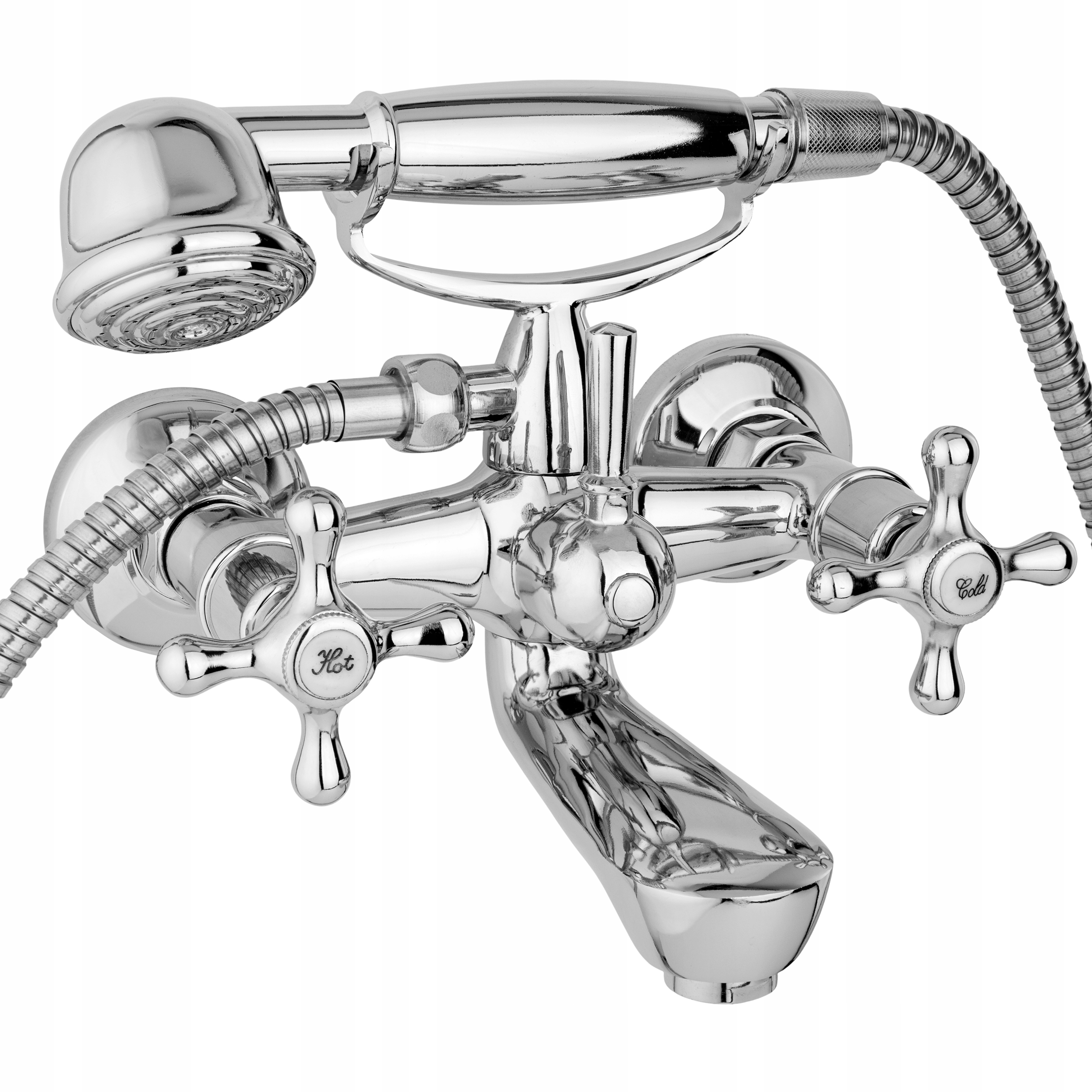 Vaňová batéria so sprchou - Sprchová sprcha vane retro kohútik + set