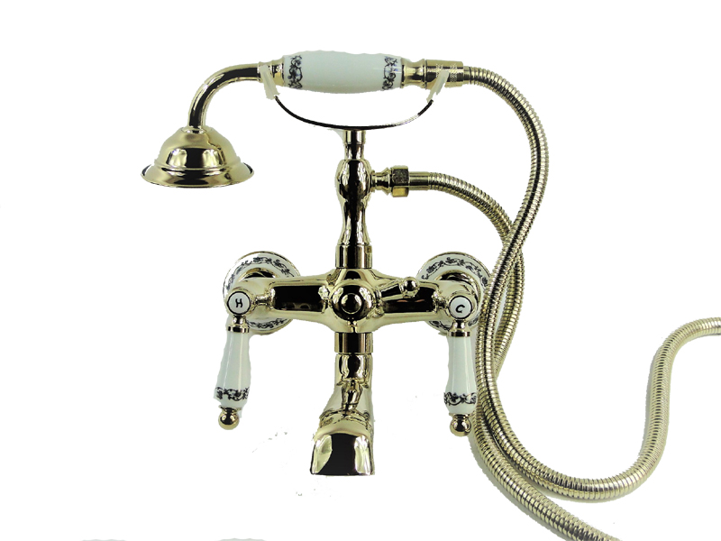 Vaňová batéria - Retro Retro Bath Mixer Solid Brass