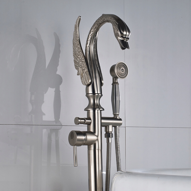 Vaňová batéria - Voľne stojaca vaňa Floor Retro Inox