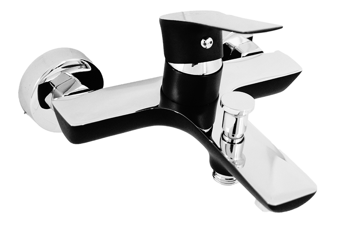 Vaňová batéria - Sprchovací kút mixer Black Alea Rail láve