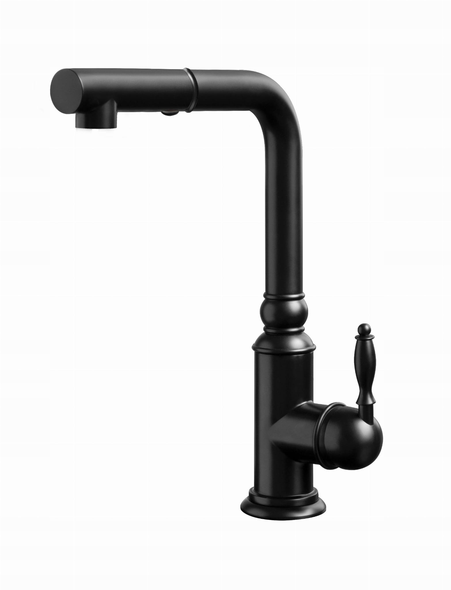 Kuchynské batérie - Berg Retro Black WW Bat Sink W/Wyl Black