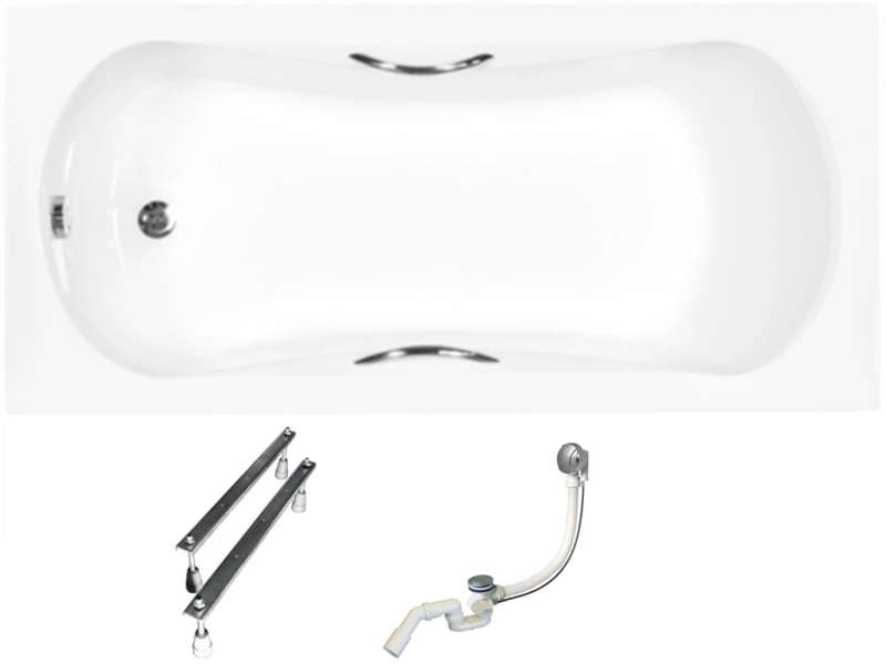 Vaňa - Besco Aria Plus Akrylátové vane 140x70 + sifón