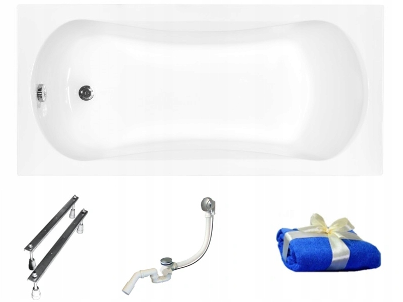 Vaňa - Besco Aria ProSafe Akryl Vaňa 140x70 + sifón