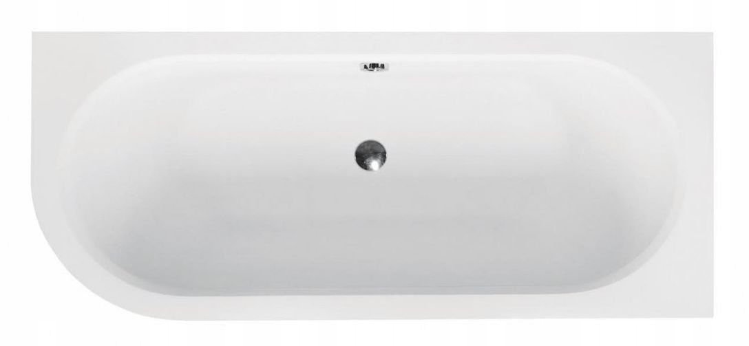 Vaňa - Besco Avita Slim Wanny ASYMMET 170x75 cm zákon+SIPHON