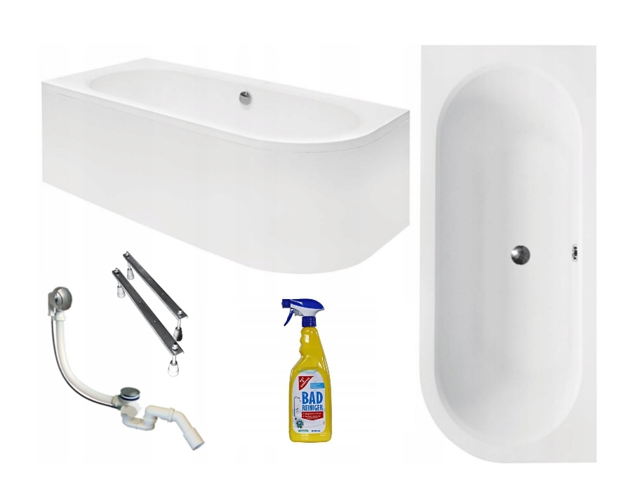 Vaňa - Besco Avita Corner chce s bývaním 170x75 SIPHON