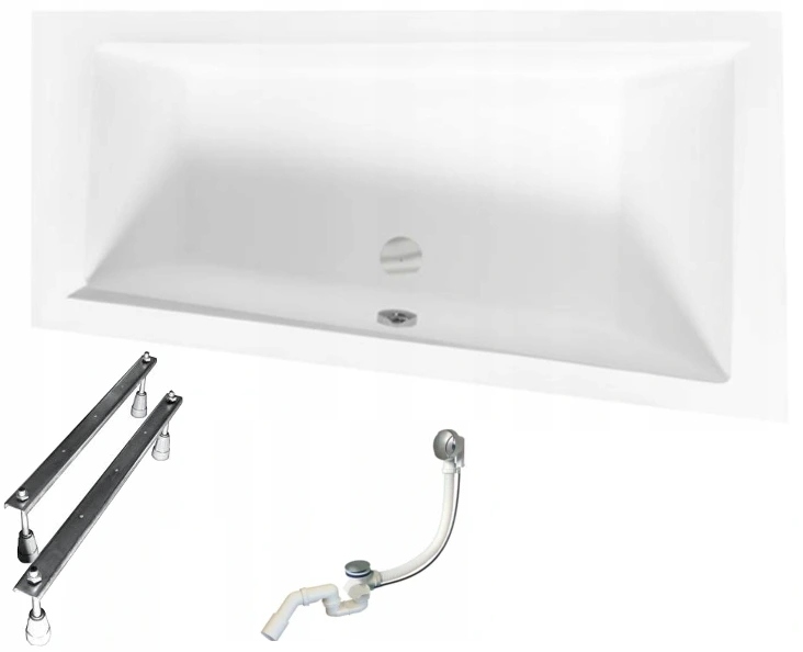 Vaňa - BESC INTIMA AKRYLÁTY kúpeľ DUO SLIM 180x125 TRAP