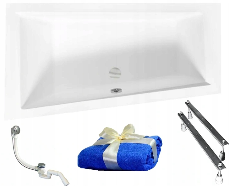 Vaňa - Besco Intima Duo Akrylátové vane 170x125 + sifón