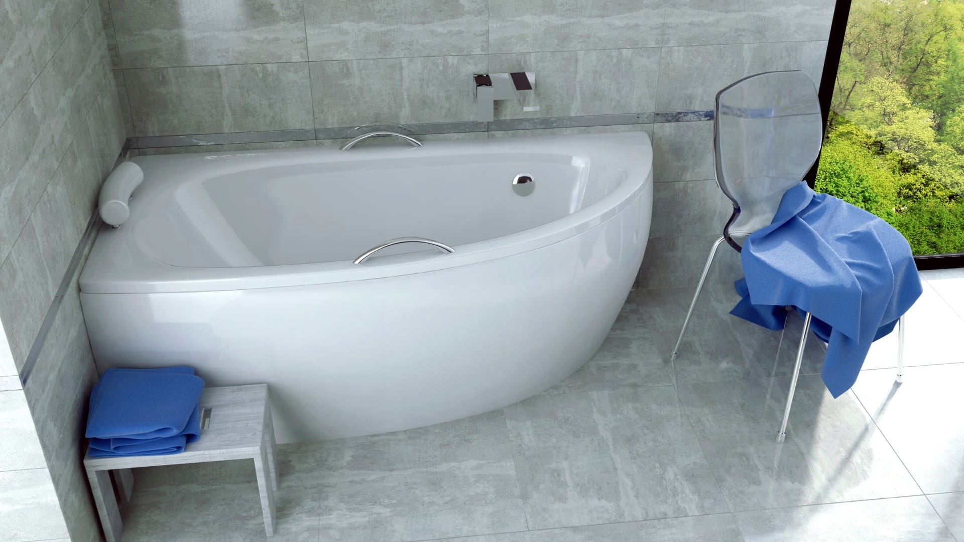 Vaňa - Besco Milena 150x70 Asymetrická vaňa L/P