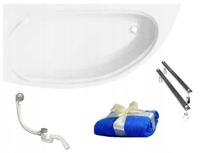 Vaňa - Besco Mini Akrylová vaňa 150x70 Vľavo + Siphon