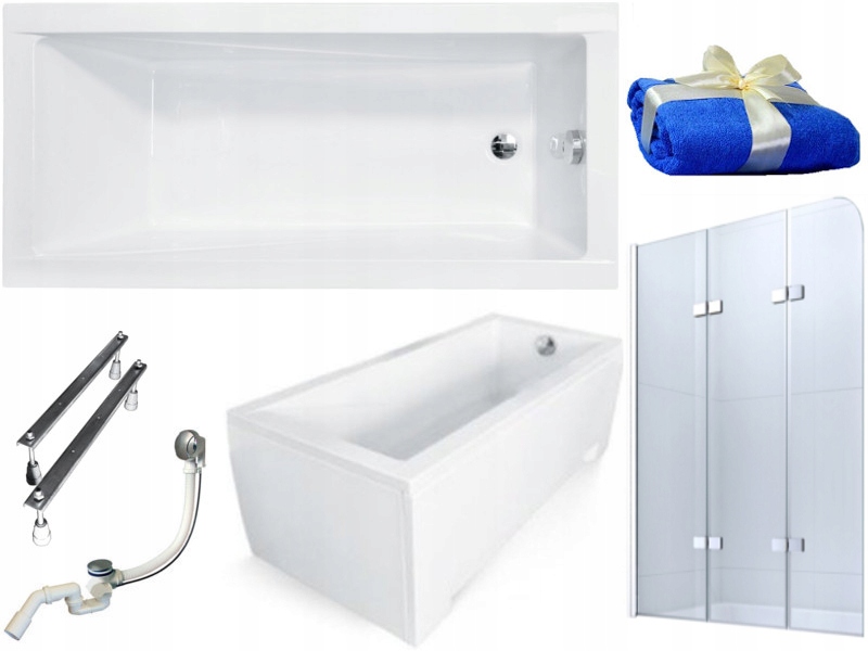 Vaňa - Besco Modern Bath 140x70 Akrylátové puzdro Screen