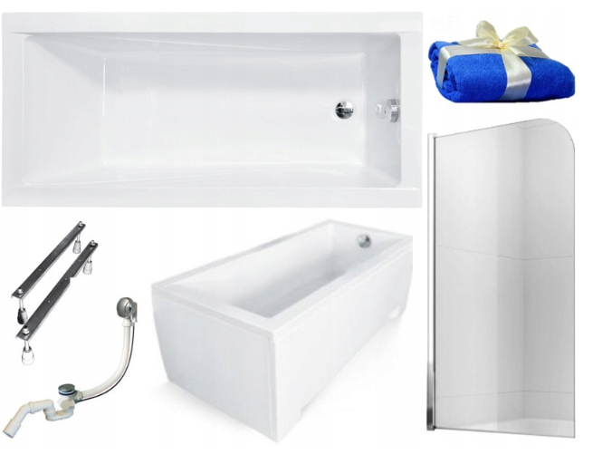 Vaňa - Obrazovka bývanie Besco Modern Bath 180x80 Akrylát