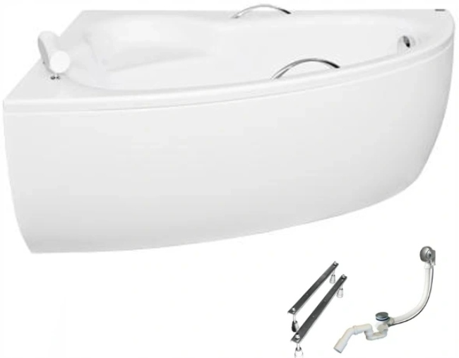Vaňa - Besco Natalia Premium Acrylic BathTub 150x100 Siphon