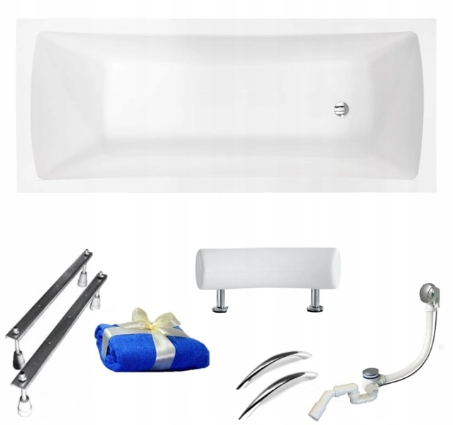 Vaňa - Besco Optima Premium Akryl Vaňa 160x70 + sifón