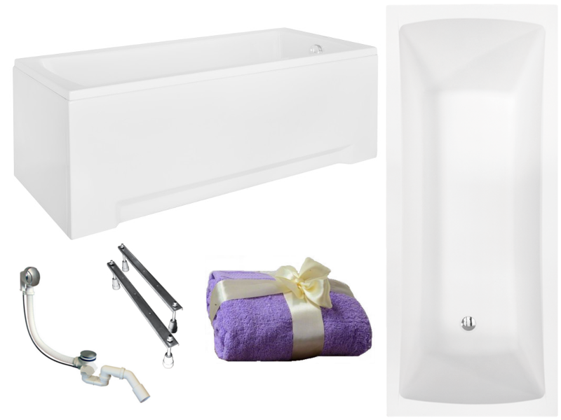 Vaňa - Besco optima chce 140x70 akrylové bývanie + sifón