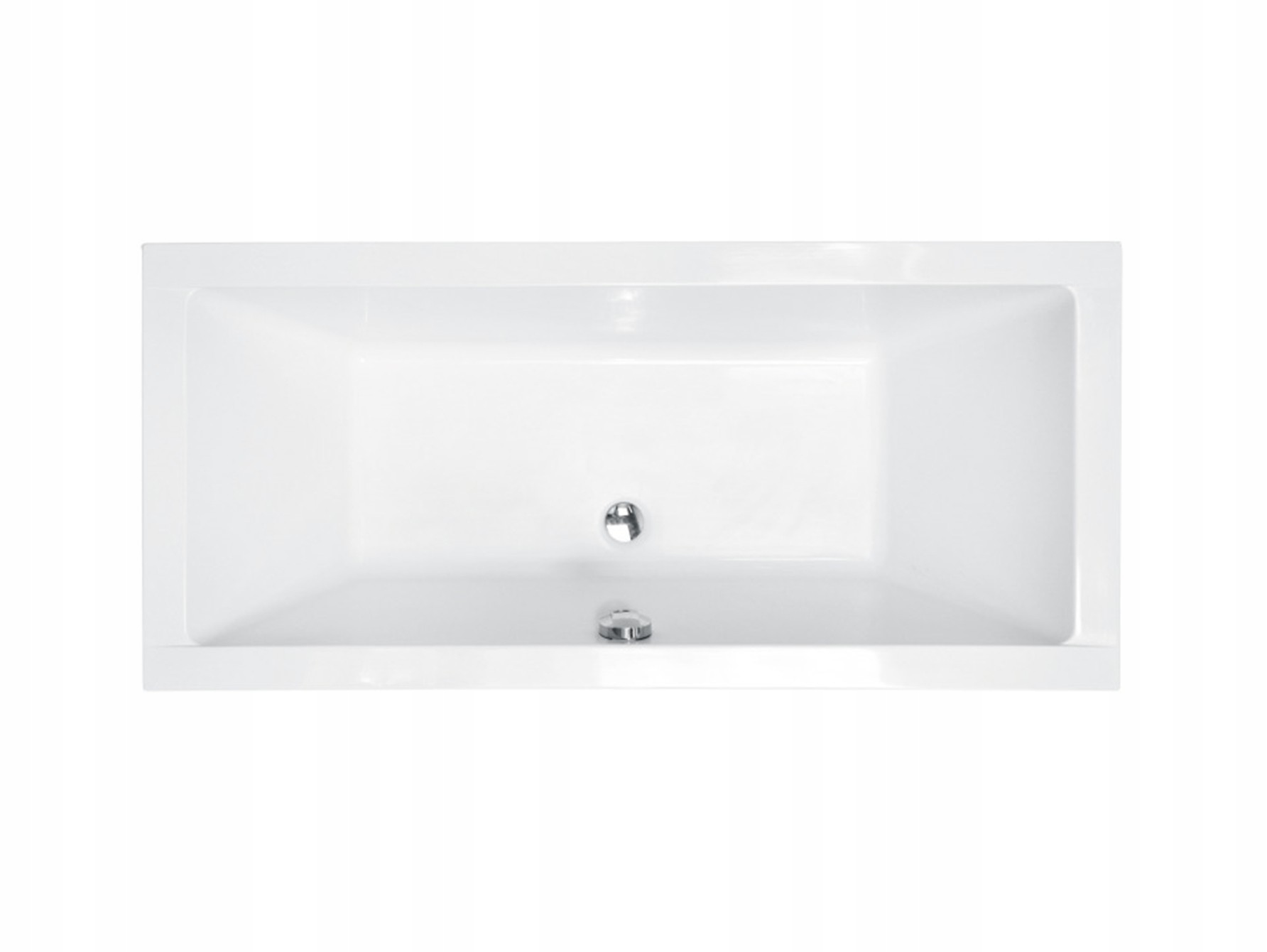 Vaňa - Besco Quadro Slim Rectorgular Bathtub 155 × 70 cm+SIPHON