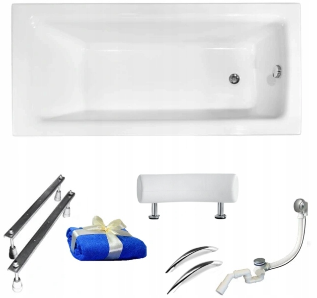 Vaňa - Besco pása Premium Akryl Vaňa 160x75 + sifón