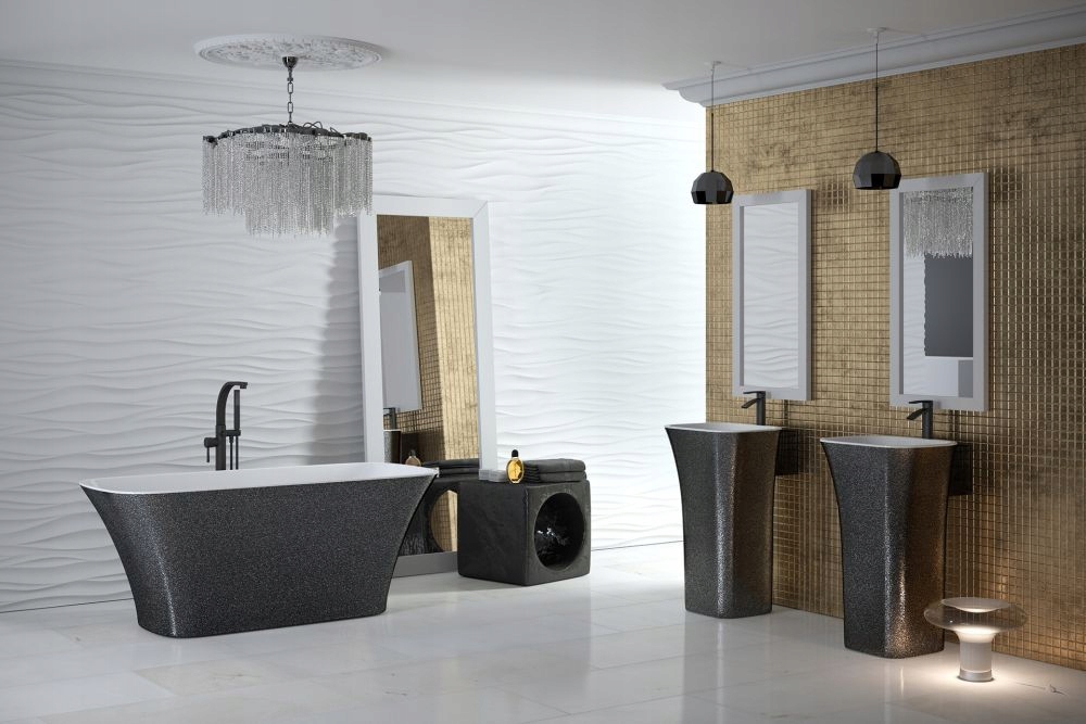 Vaňa - BESC WANNA Assos 160x70 SILVER TRAP + McAlpine