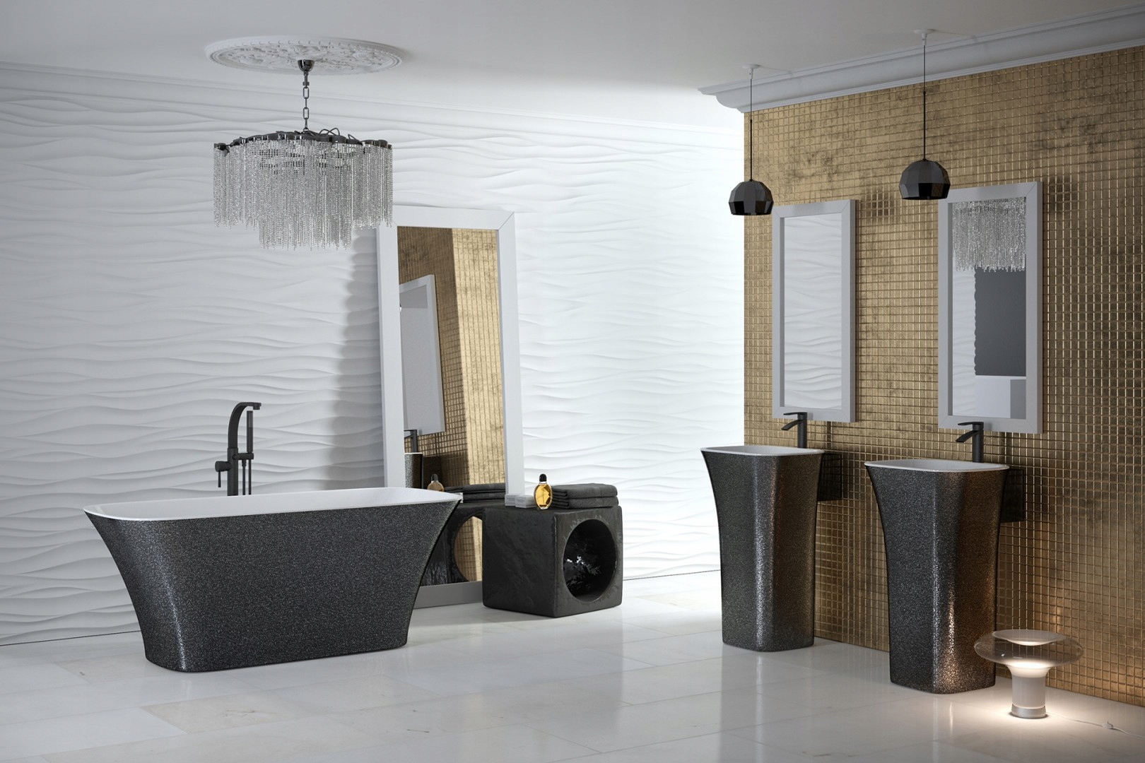 Vaňa - Besco Voľne stojaca vaňa Assos Glam 160