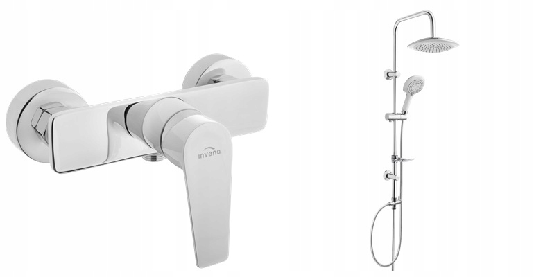 Mexen Uno DR33 Black Flush -Mounted sprchová súprava
